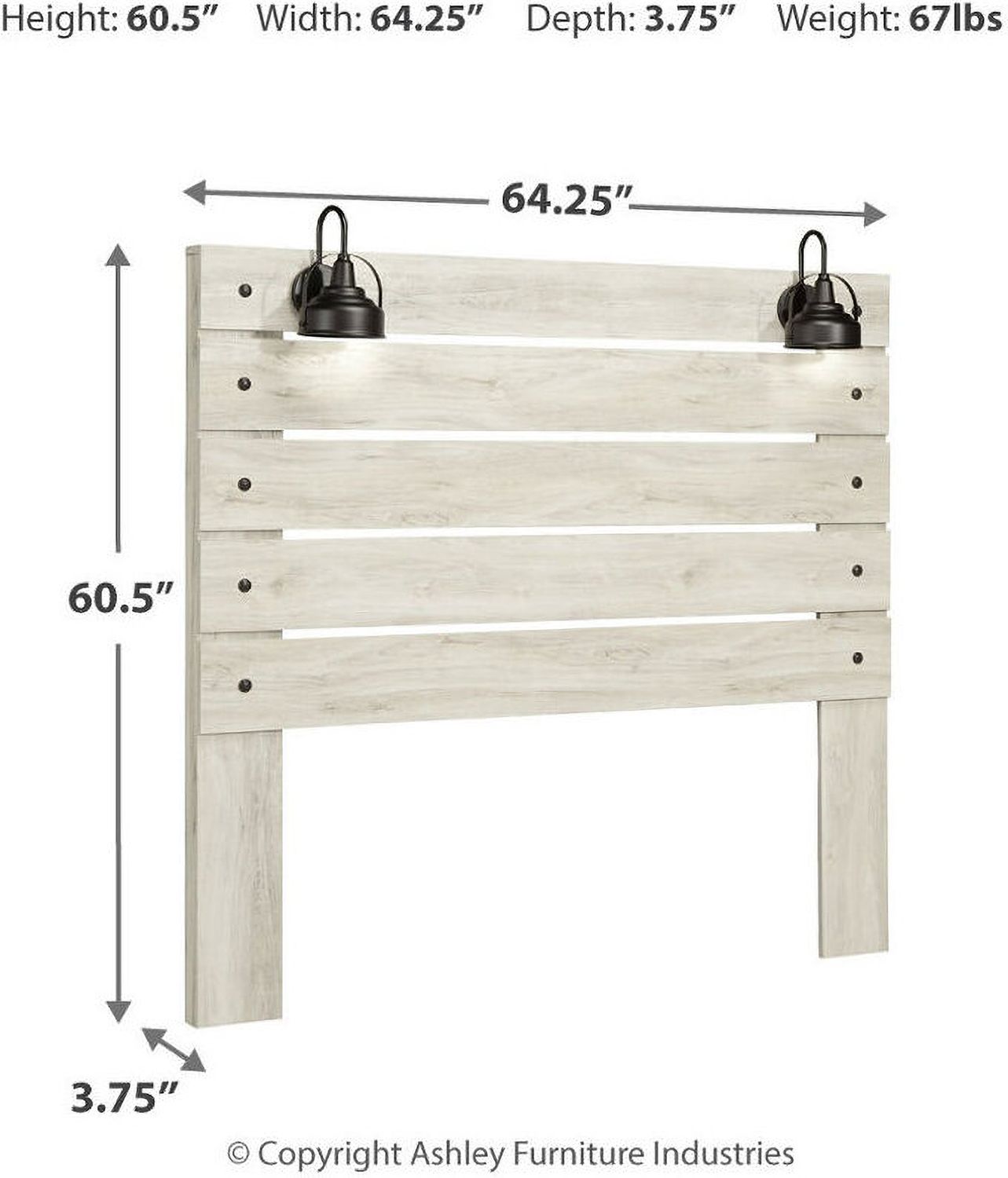 Cambeck Whitewash Queen Panel Storage Bed B192B8