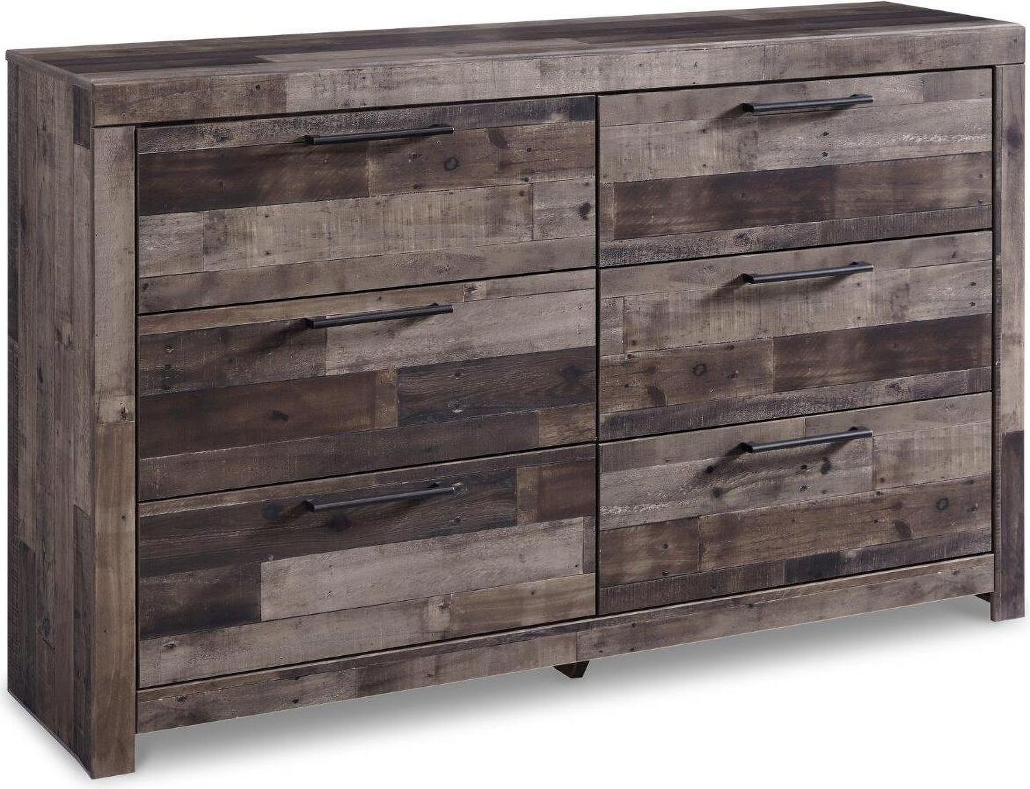 Derekson Multi Gray Six Drawer Dresser B20031