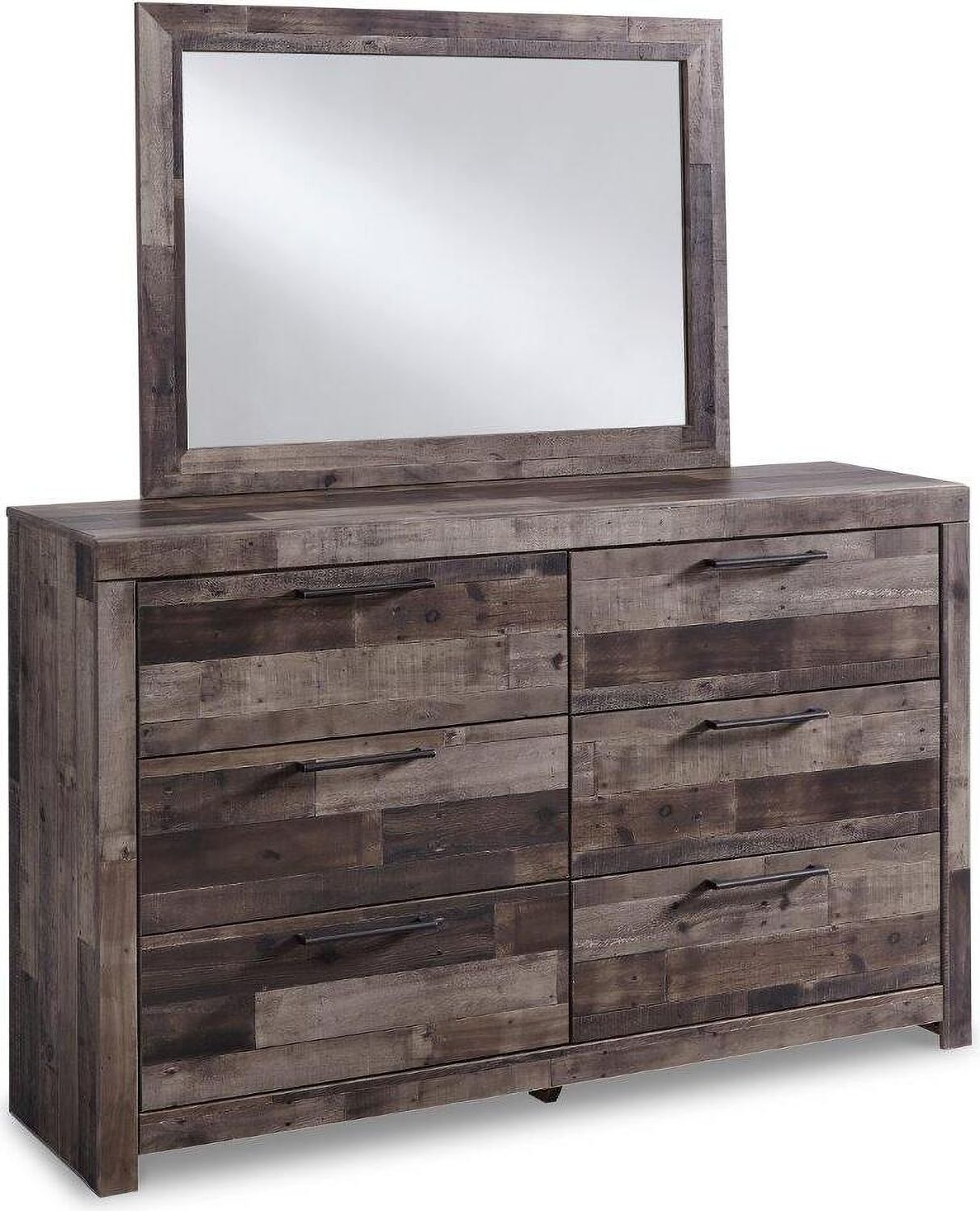 Derekson Multi Gray Six Drawer Dresser B20031