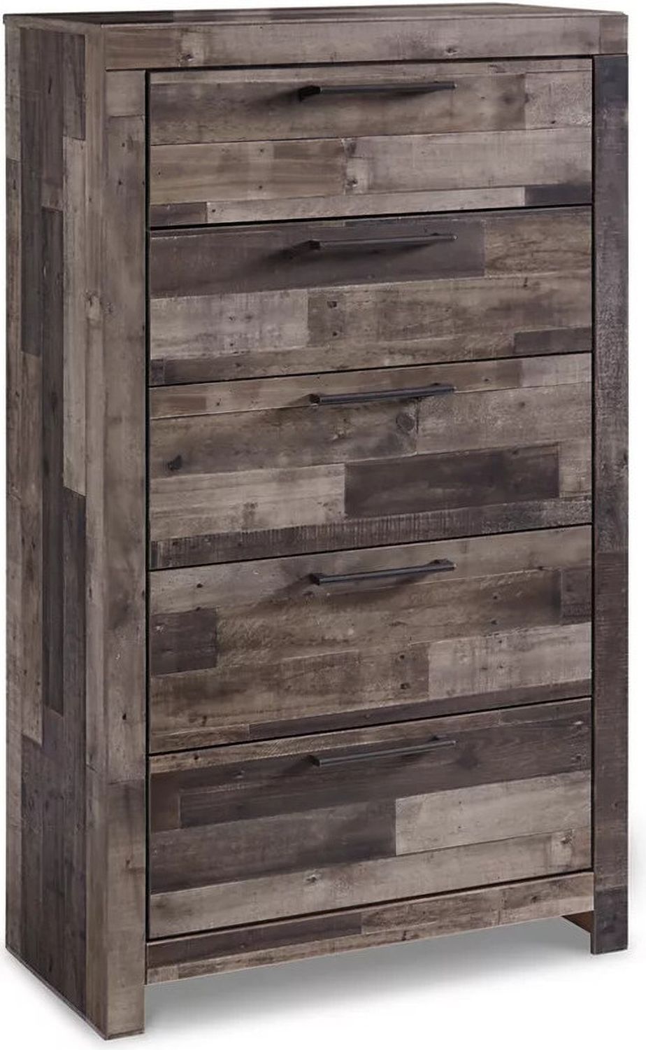 Derekson Multi Gray Five Drawer Chest B20046