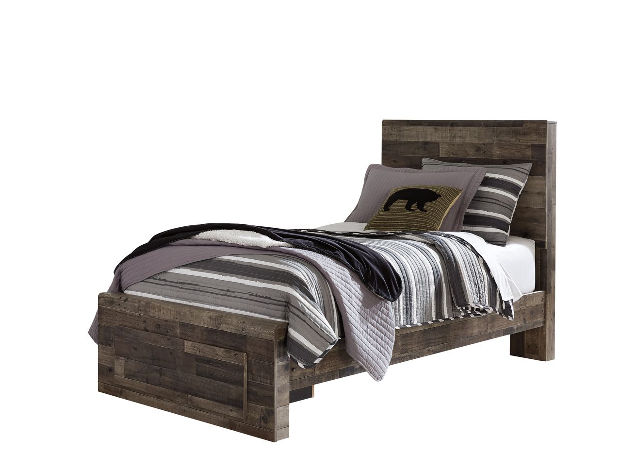 Derekson Twin Panel Headboard In Multi Gray B20053