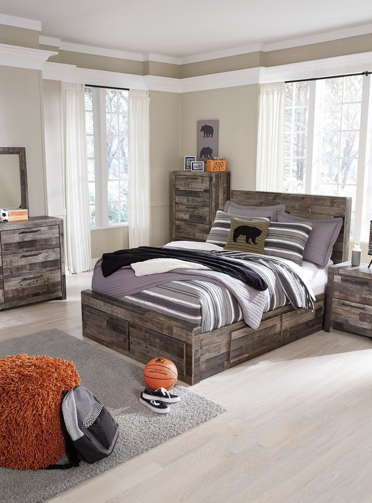 Derekson Full Panel Headboard In Multi Gray B20087