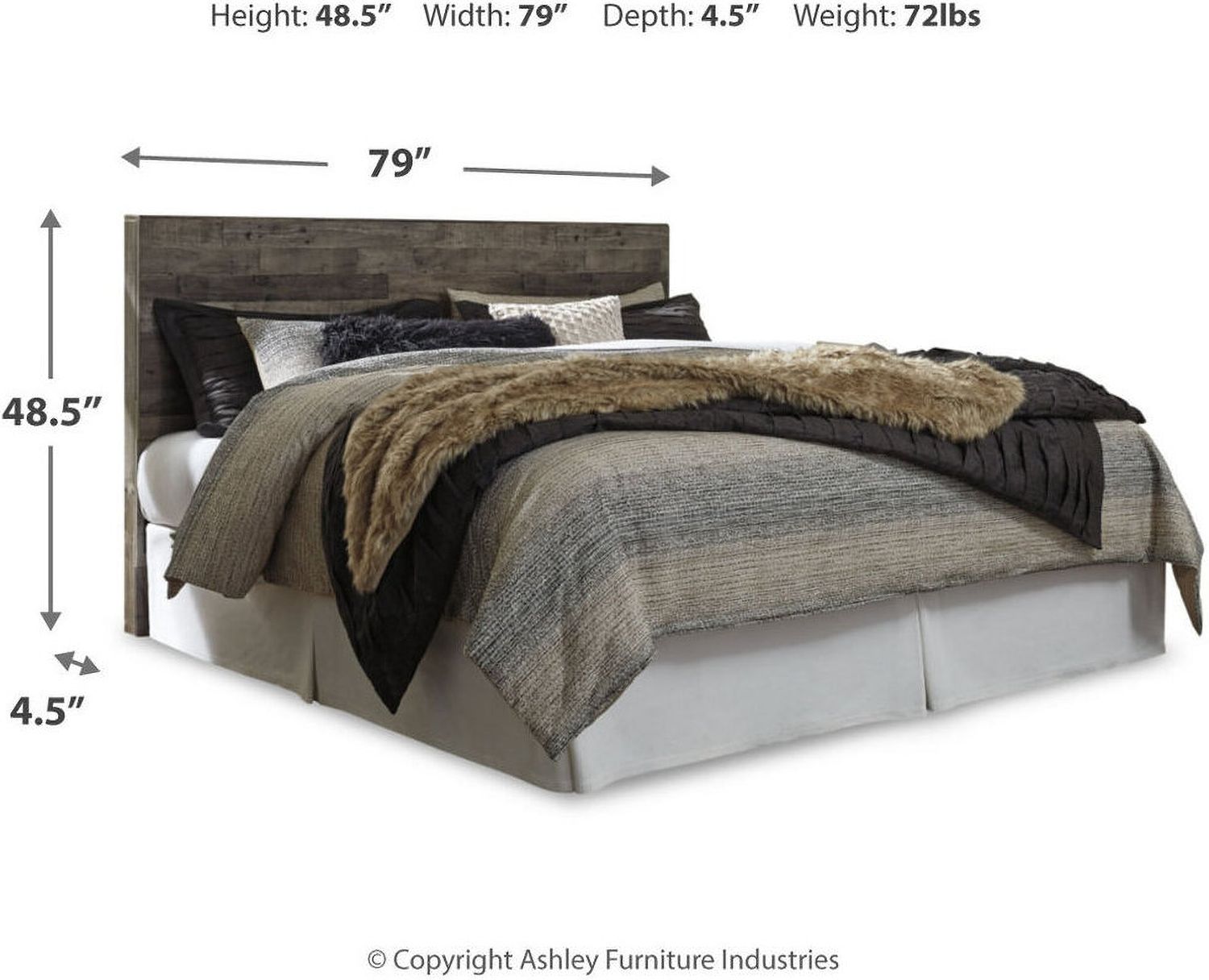Derekson Gray King Storage Panel Bed B200B14