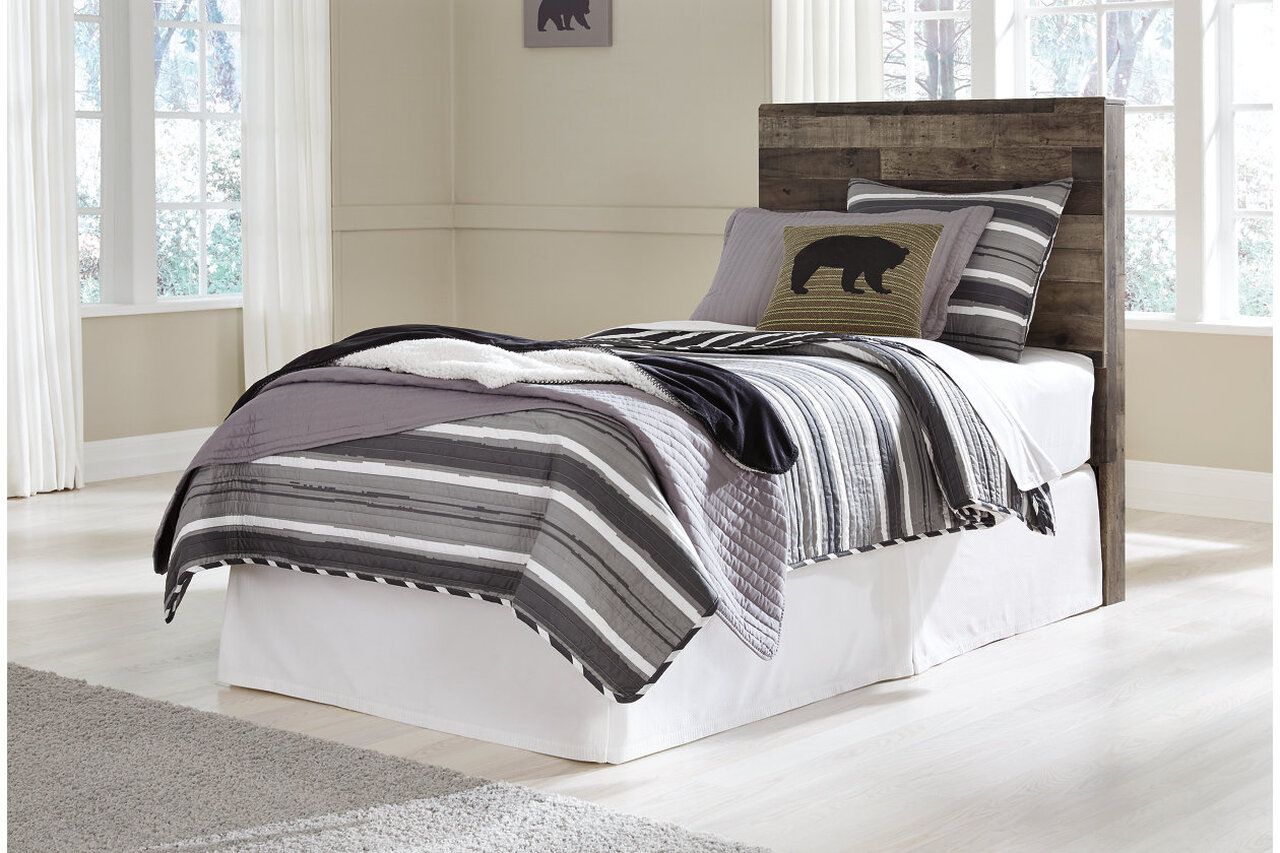 Derekson Gray Twin Panel Bed B200B2