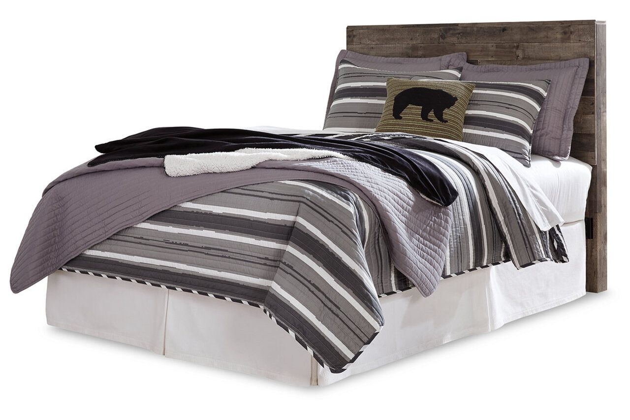 Derekson Gray Full Storage Panel Bed B200B4