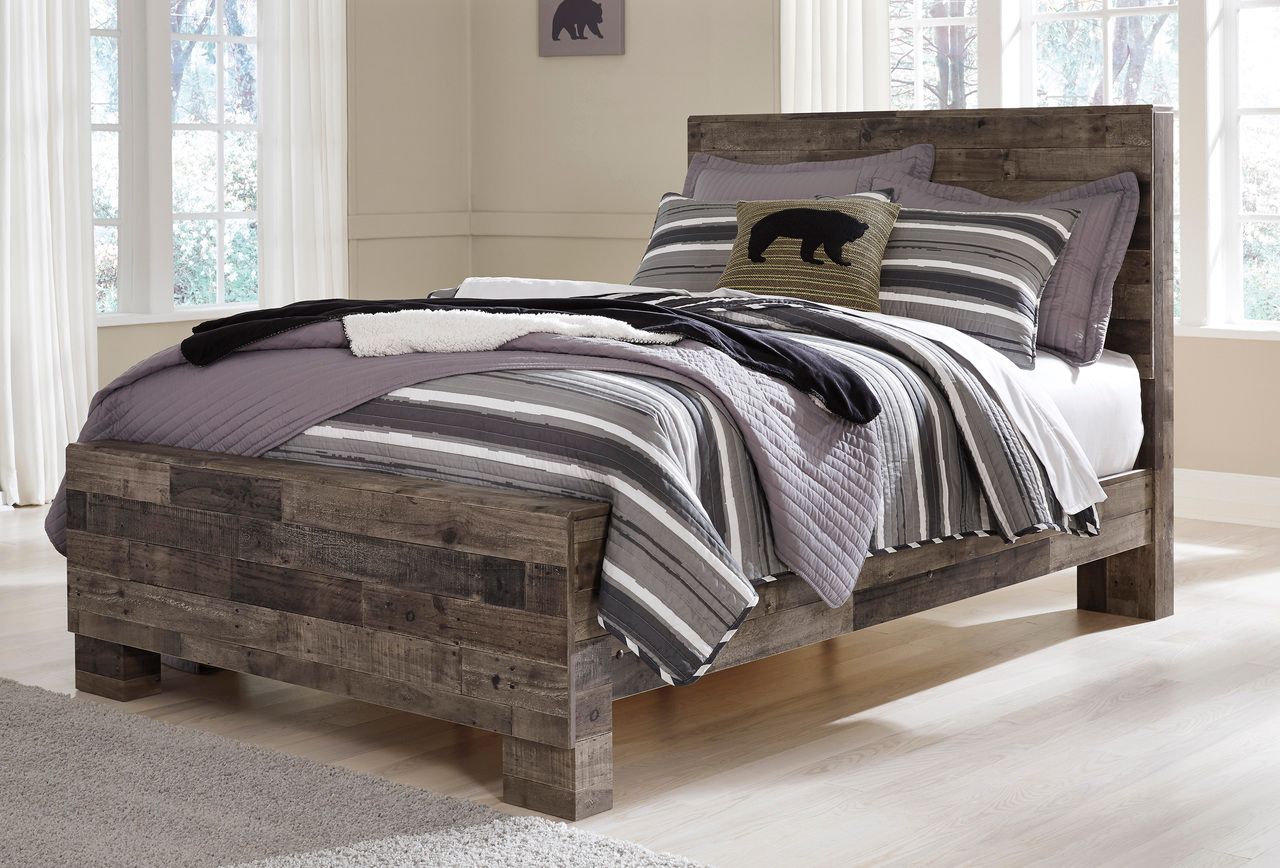 Derekson Gray Full Storage Panel Bed B200B4