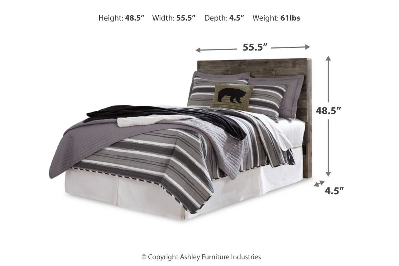 Derekson Gray Full Storage Panel Bed B200B4