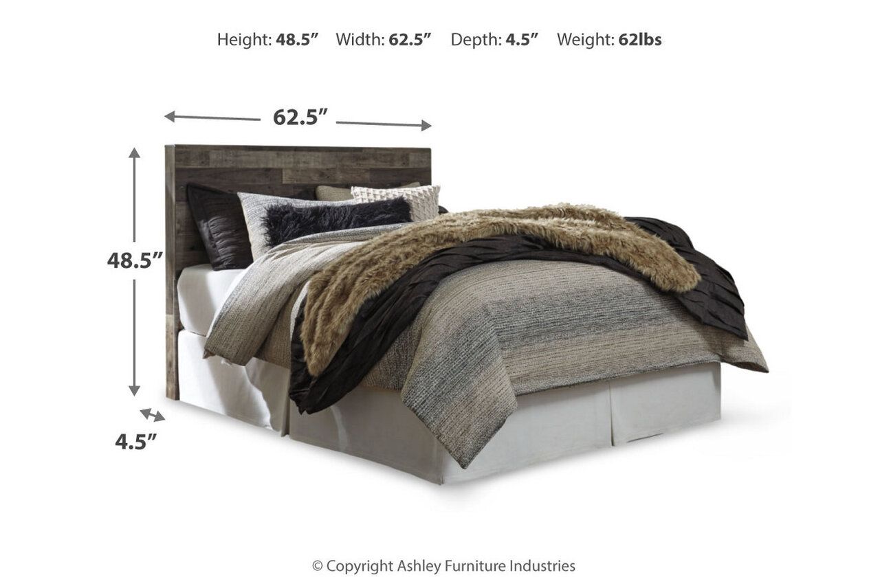 Derekson Queen Panel Bed with 6 Storage Drawers In Multi Gray B200B8