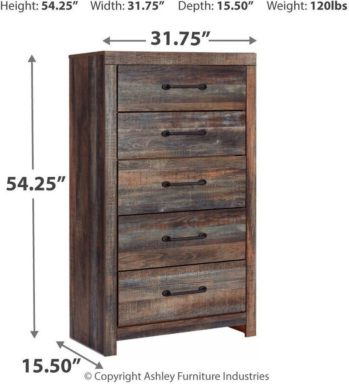 Drystan Multi 5 Drawer Chest B21146