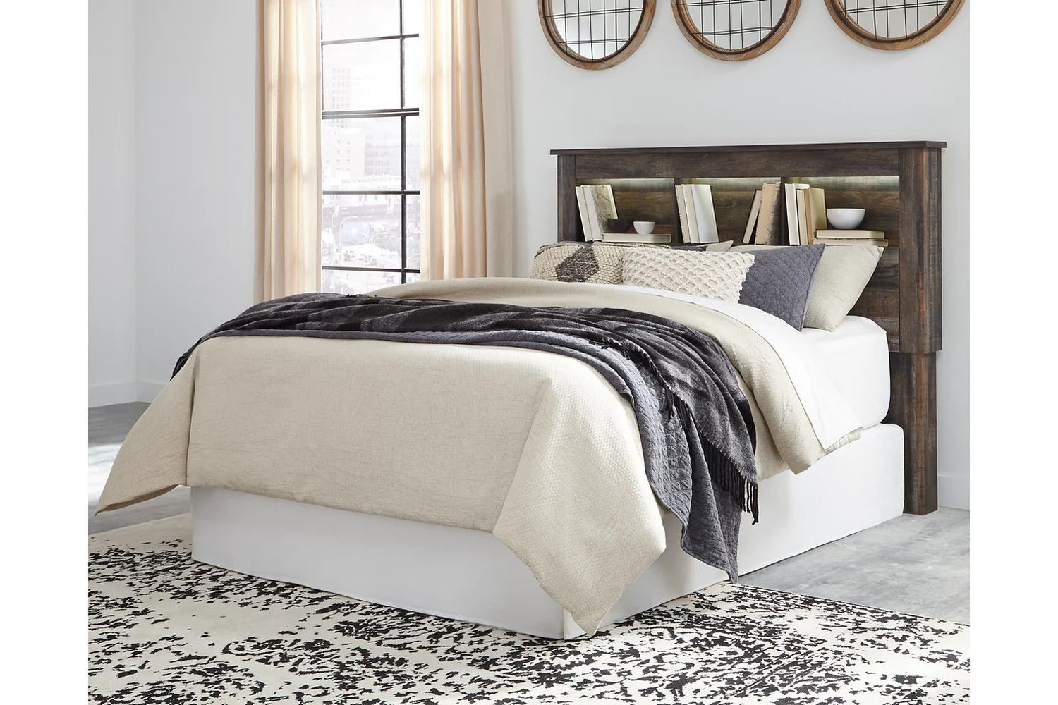 Drystan Multi Queen Bookcase Headboard Only B21165