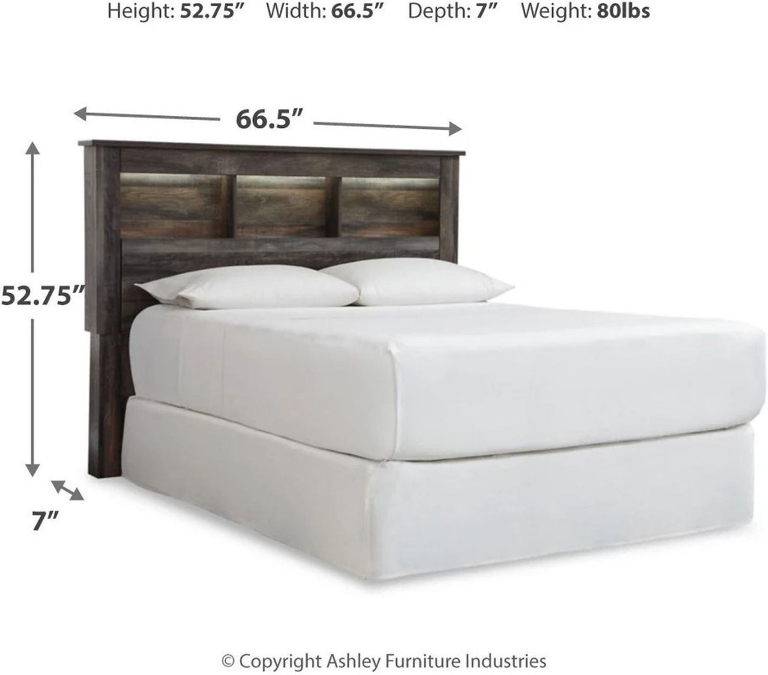 Drystan Multi Queen Bookcase Headboard Only B21165