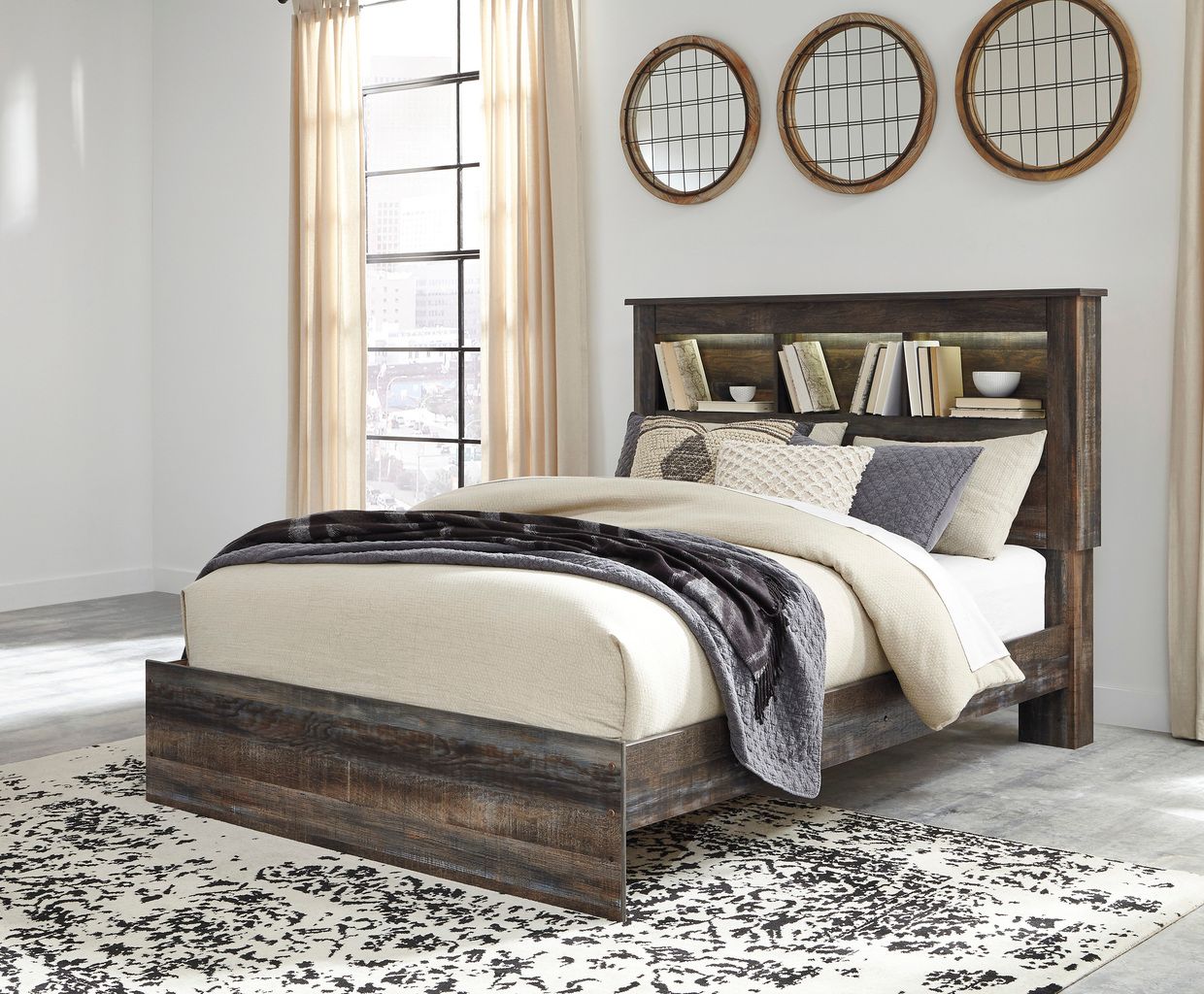 Drystan Multi Queen Bookcase Headboard Only B21165