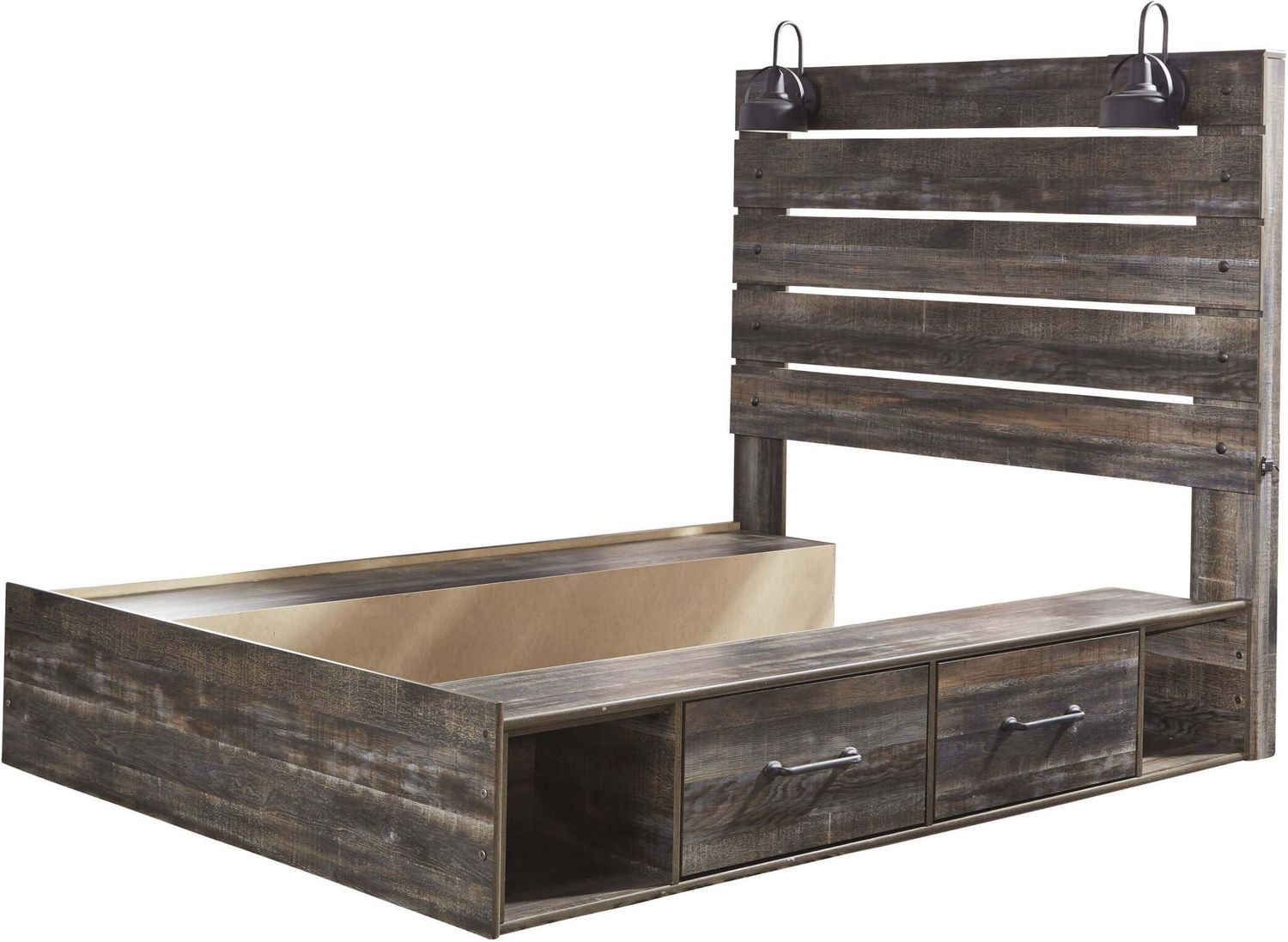 Drystan Multi Queen Panel Bed with Side Storage B211B10