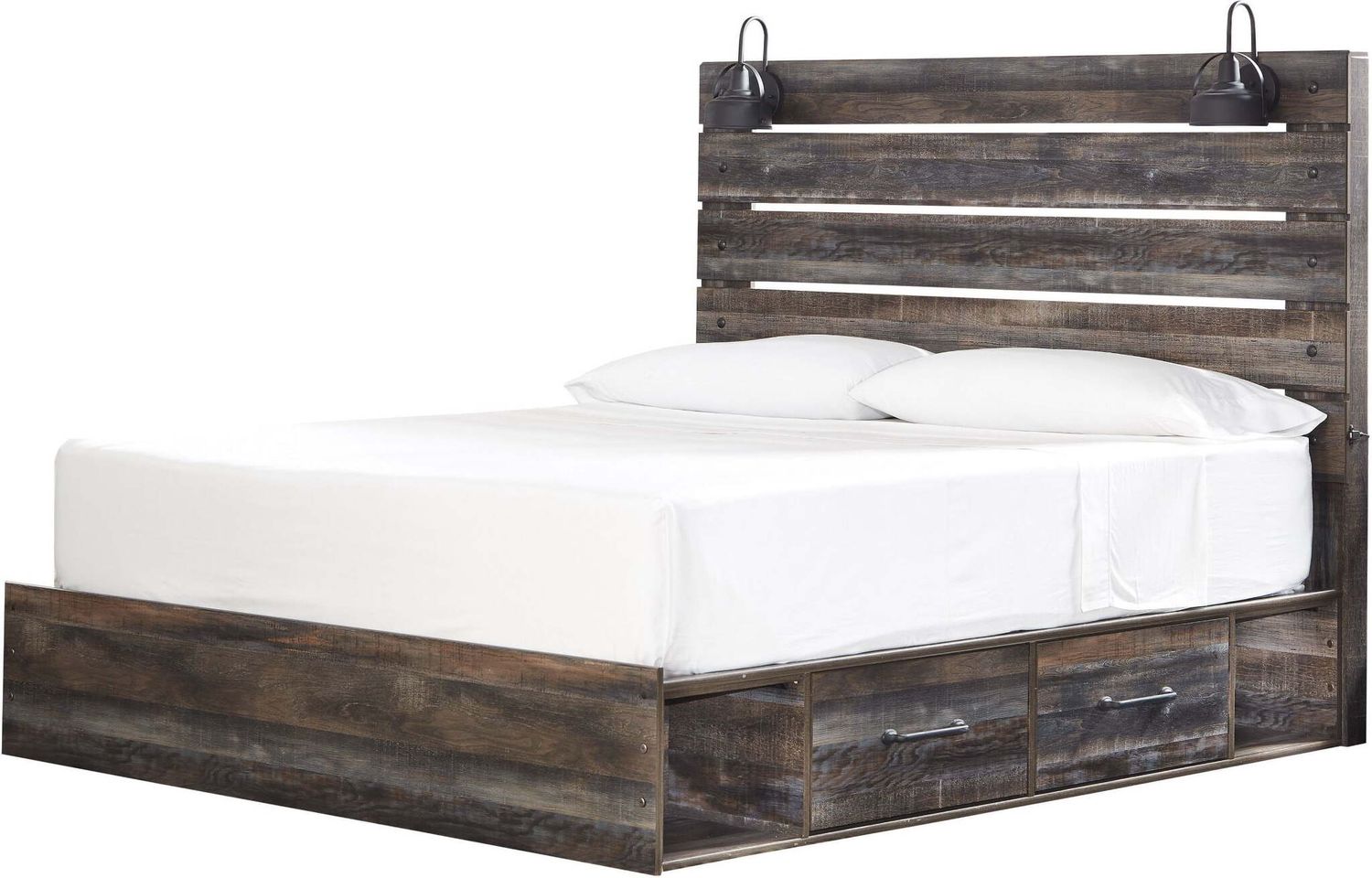Drystan Multi Queen Panel Bed with Side Storage B211B10