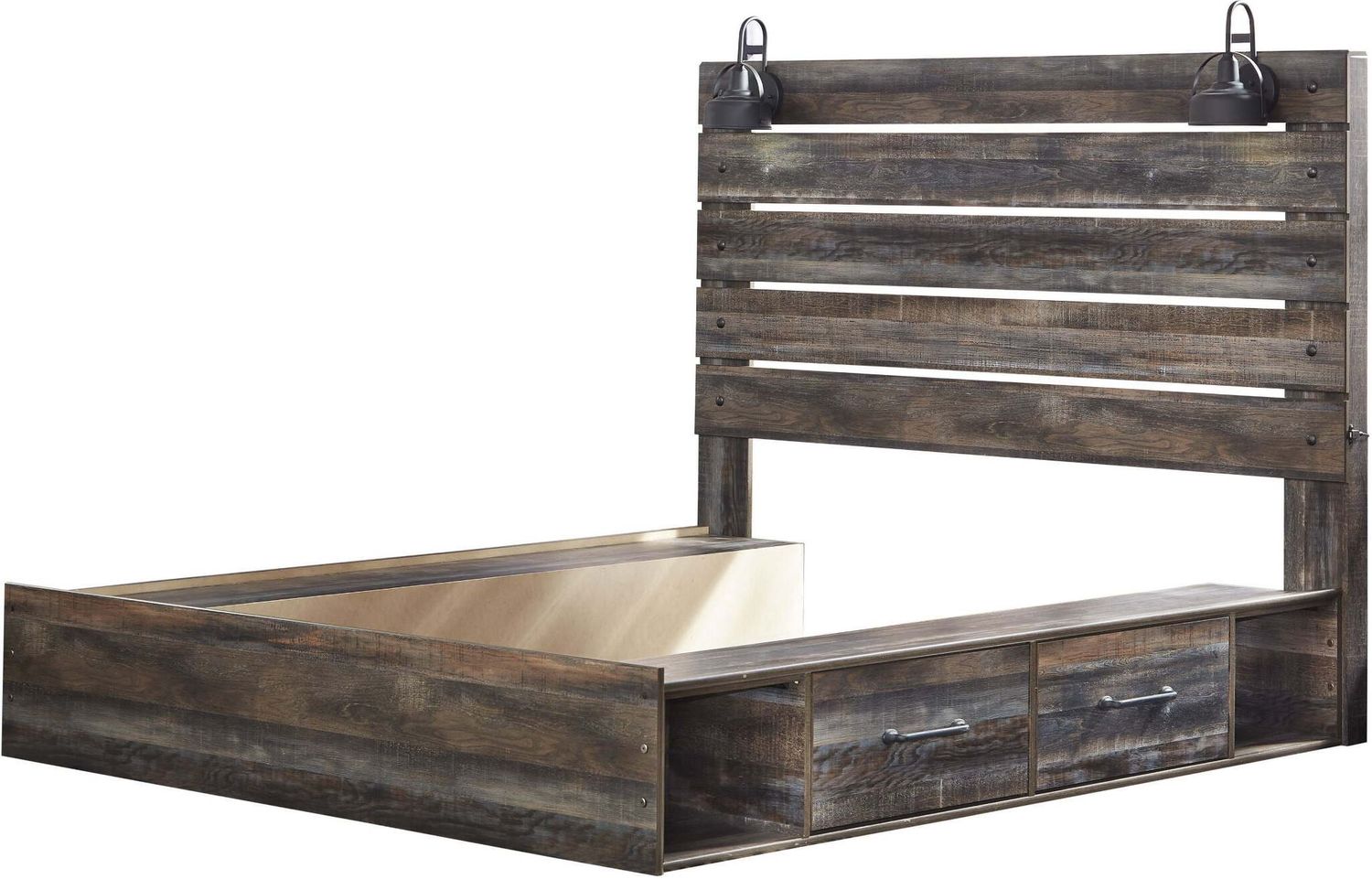 Drystan Multi Queen Panel Bed with Side Storage B211B10