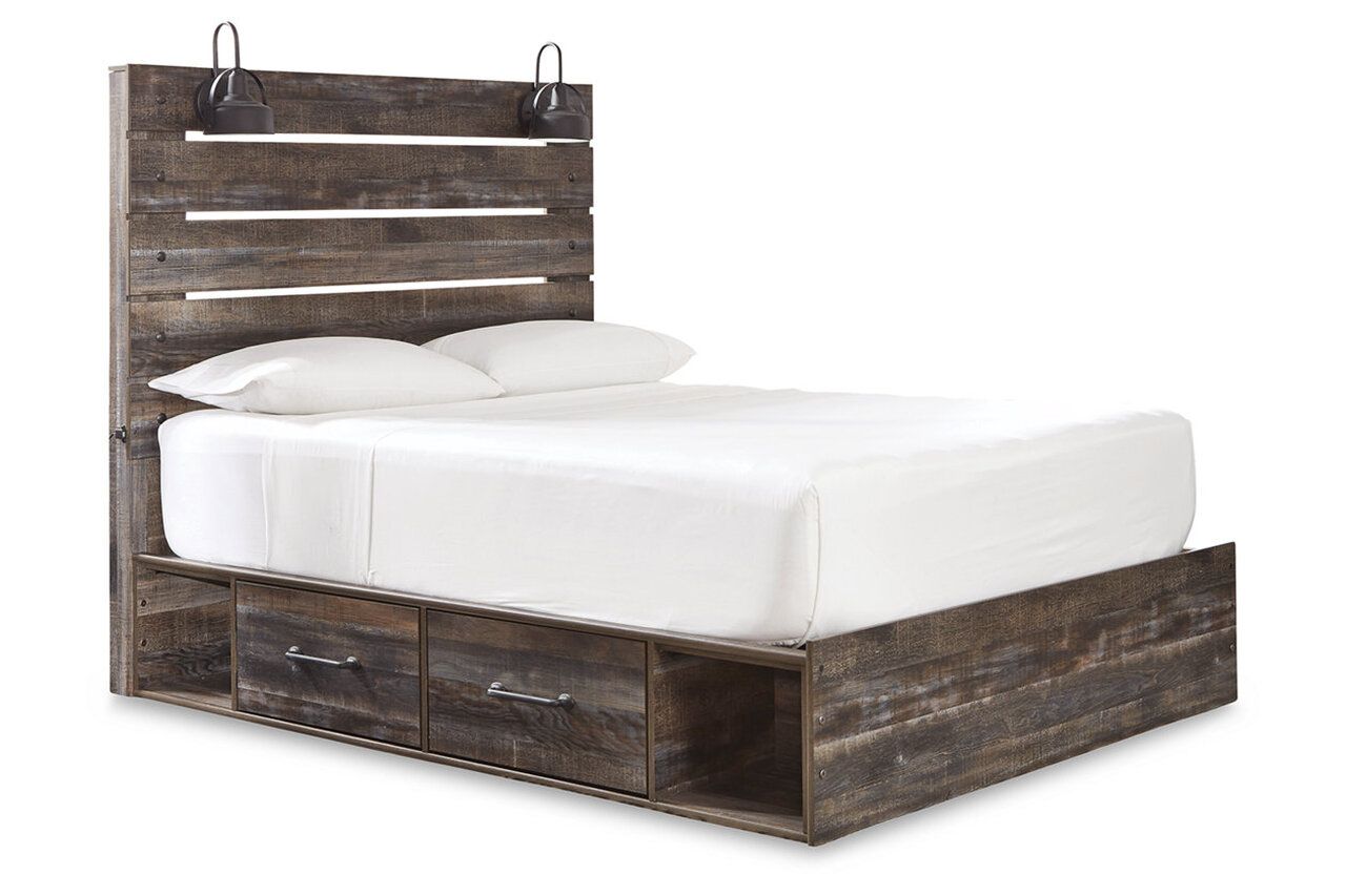 Drystan Multi Queen Panel Bed with Side Storage B211B10
