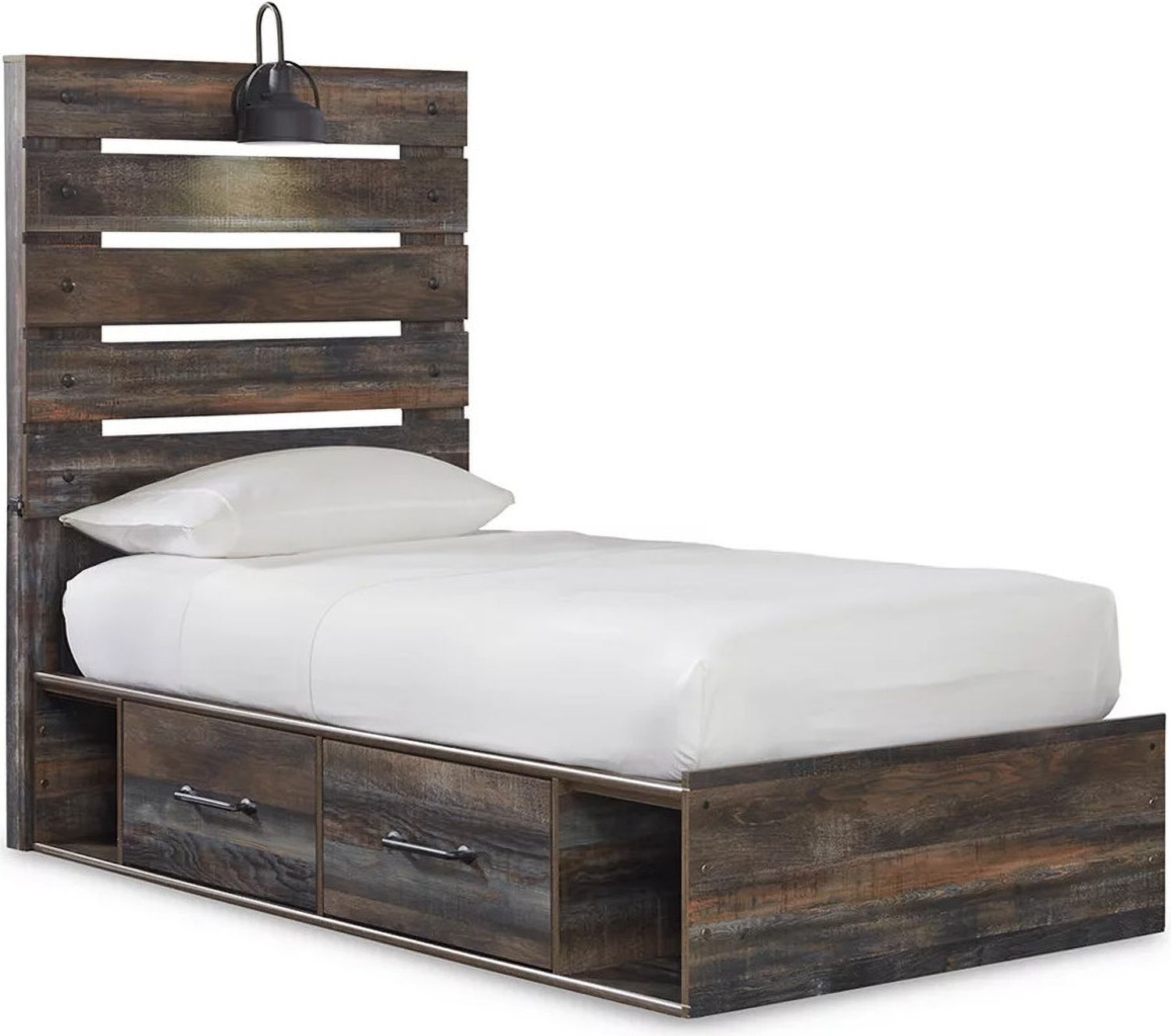 Drystan Multi Twin Panel Bed with Two Underbed Storage B211B11