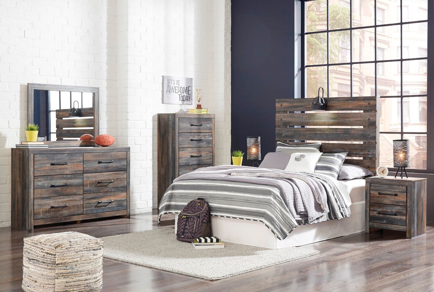 Drystan Multi Full Panel Bed with Two Underbed Storage B211B12