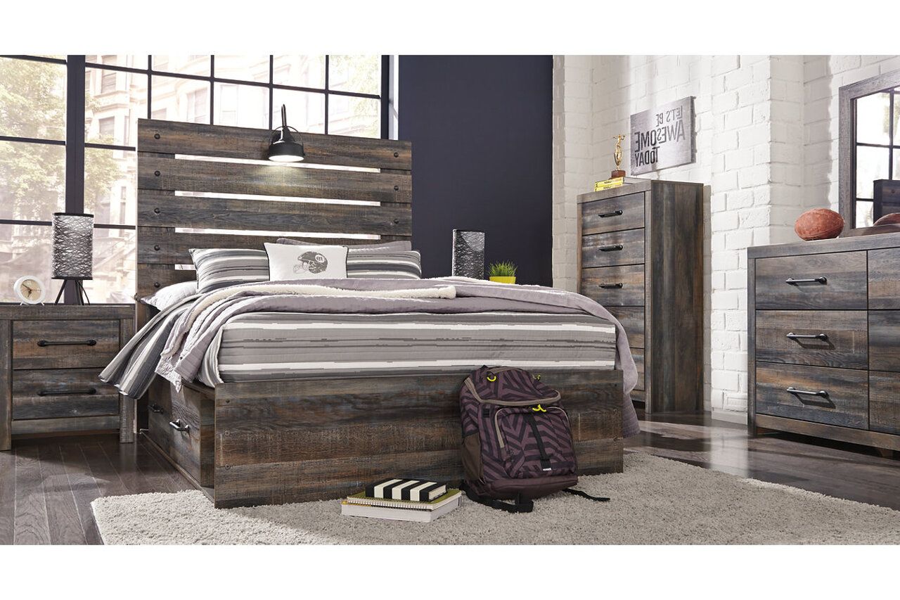Drystan Multi Full Panel Bed with Two Underbed Storage B211B12