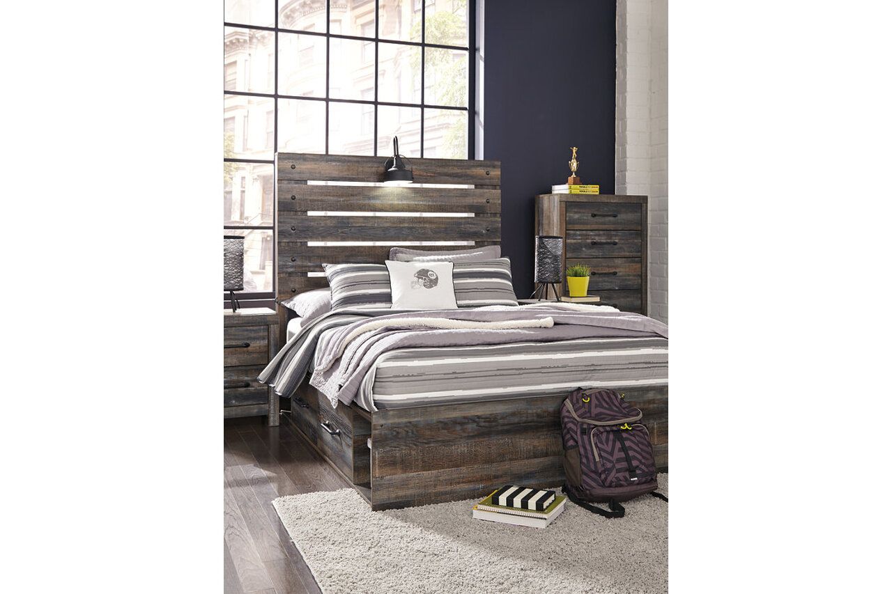 Drystan Multi Full Panel Bed with Two Underbed Storage B211B12
