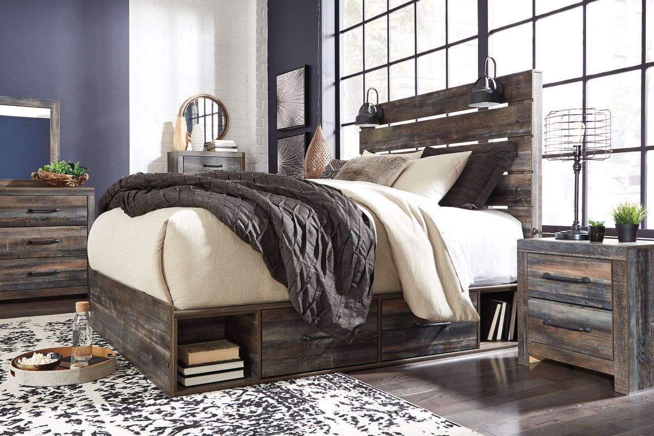 Drystan Multi Queen Panel Bed with Two Underbed Storage B211B13
