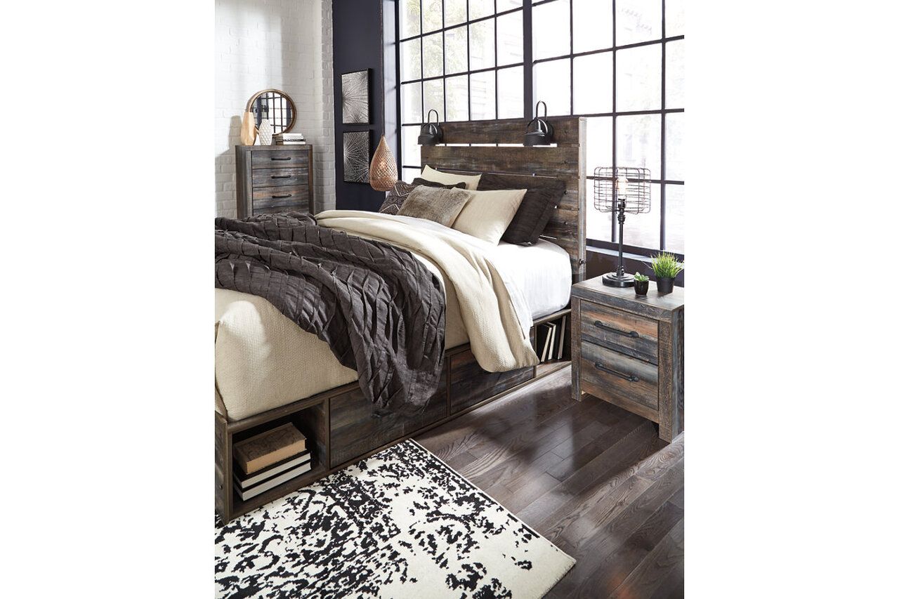 Drystan Multi Queen Panel Bed with Two Underbed Storage B211B13