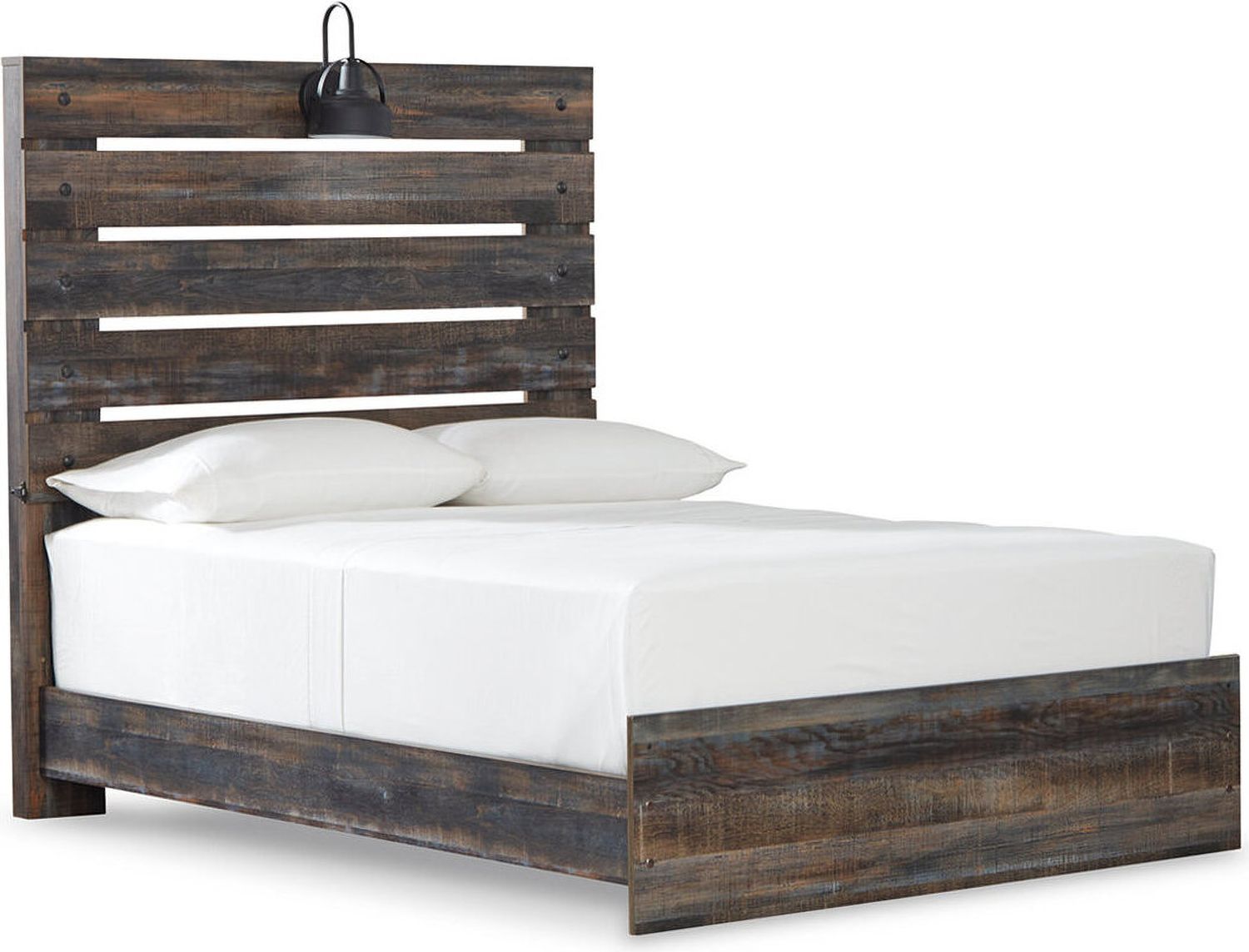 Drystan Multi Full Bookcase Panel Bed with Two Underbed Storage B211B45