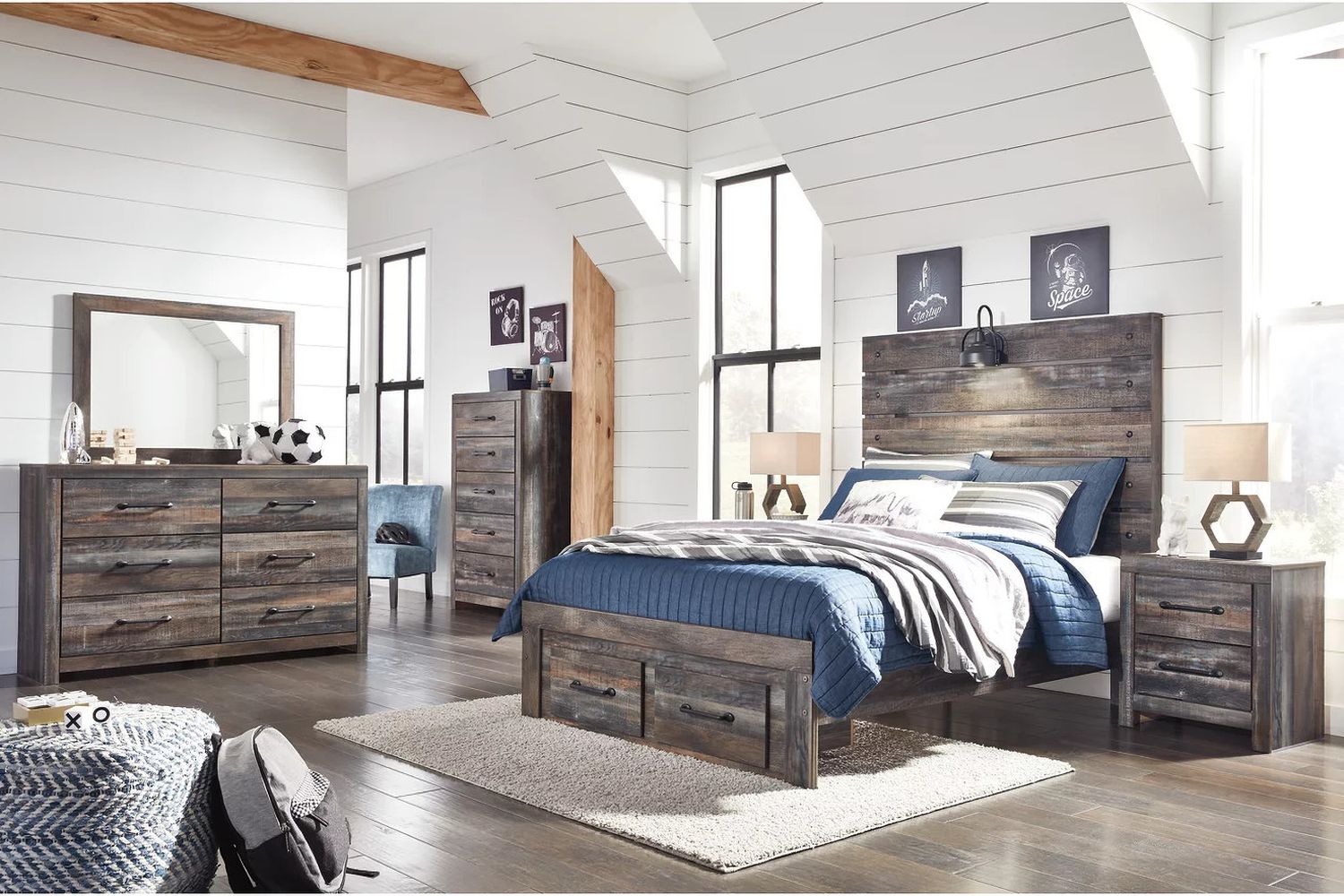 Drystan Multi Full Panel Storage Bed B211B47