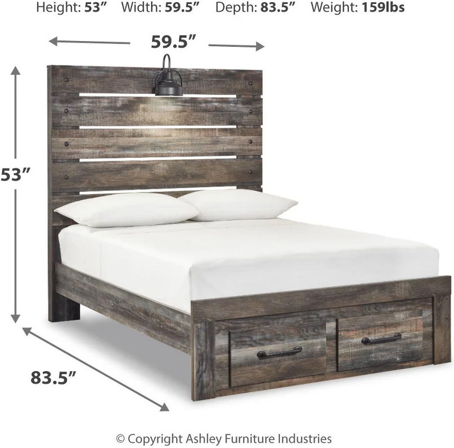 Drystan Multi Full Panel Storage Bed B211B47