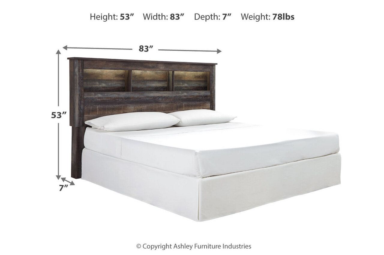 Drystan Multi King Bookcase Panel Bed B211B53