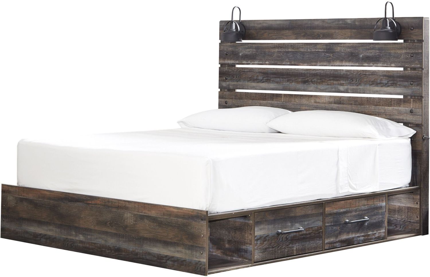 Drystan Multi King Panel Bed with Two Underbed Storage B211B54