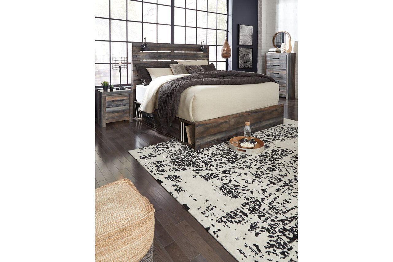 Drystan Multi King Panel Bed with Two Underbed Storage B211B54