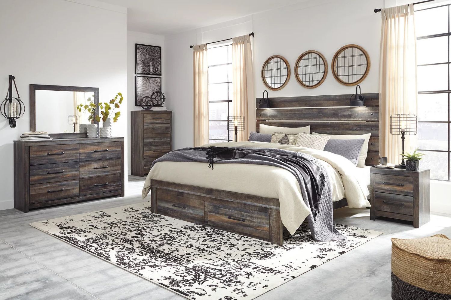 Drystan Multi King Panel Storage Bed B211B55