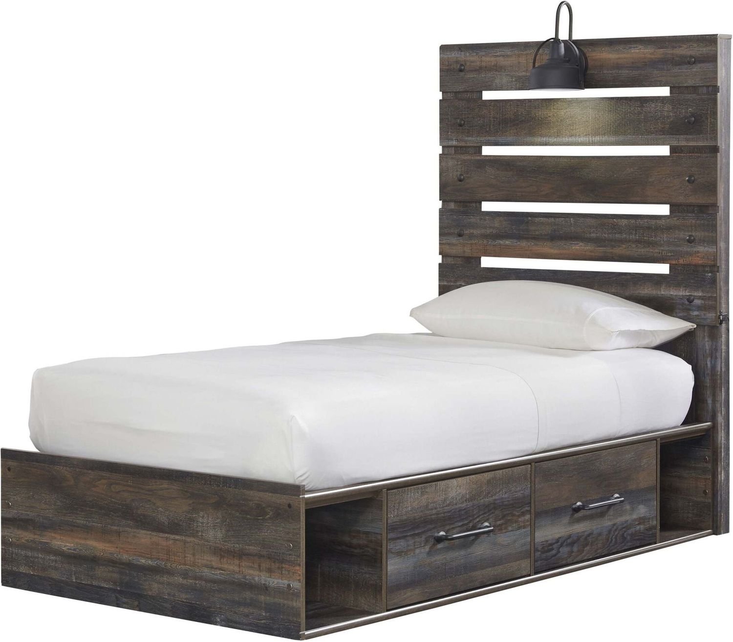 Drystan Multi Twin Panel Bed with Underbed Storage B211B8