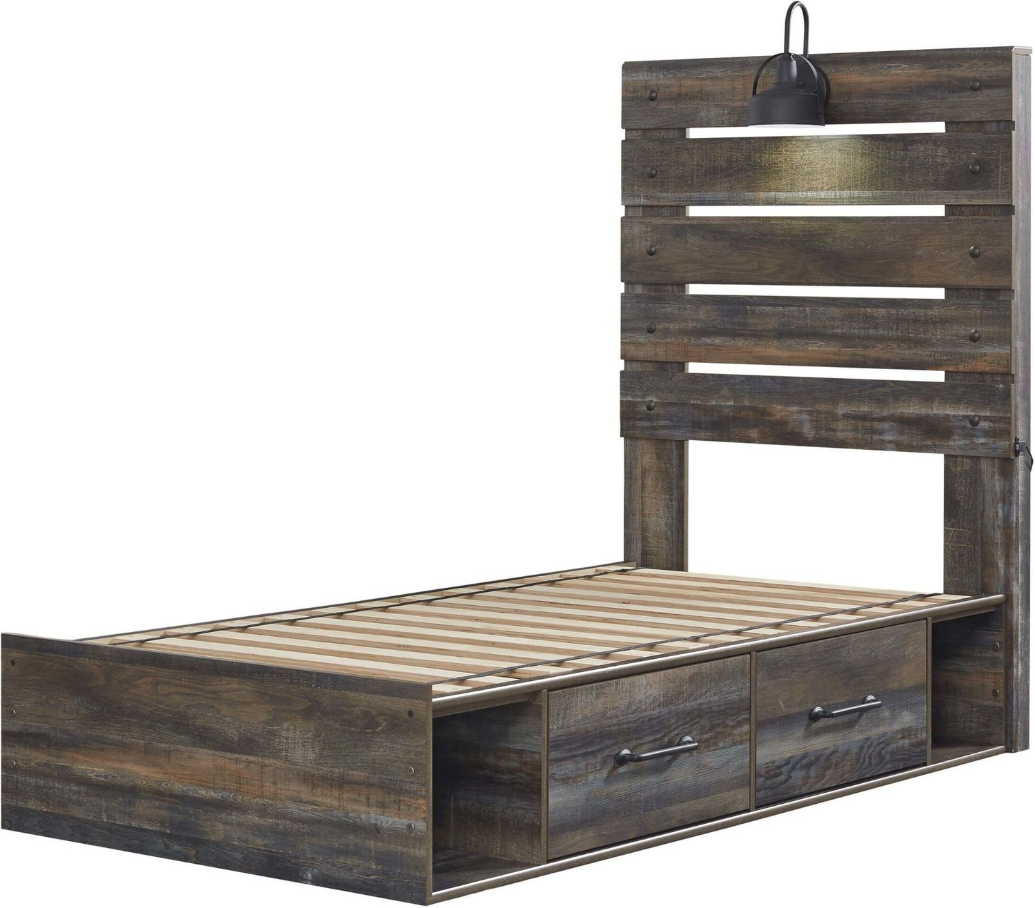 Drystan Multi Twin Panel Bed with Underbed Storage B211B8