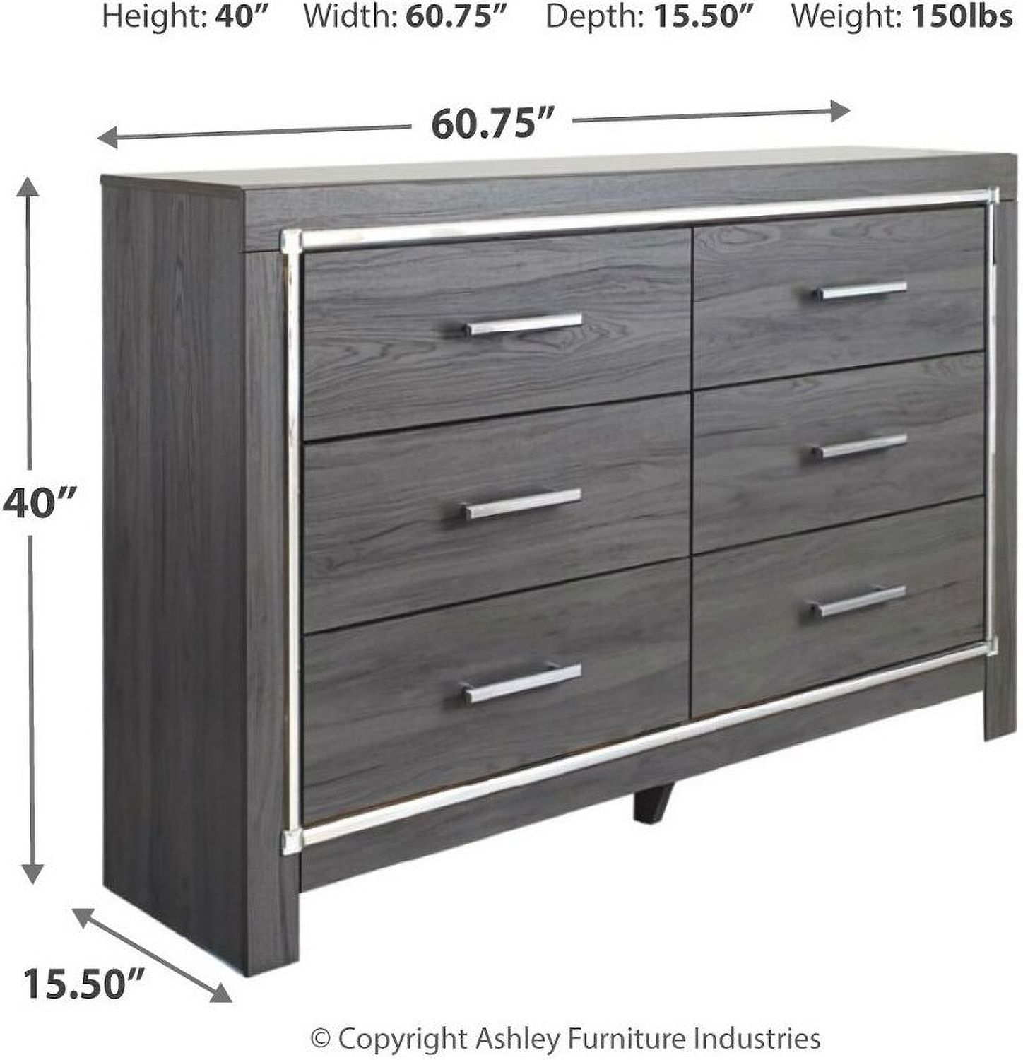 Lodanna Gray Dresser B21431