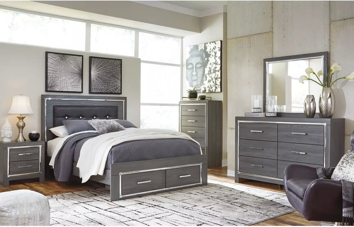 Lodanna Gray Dresser B21431