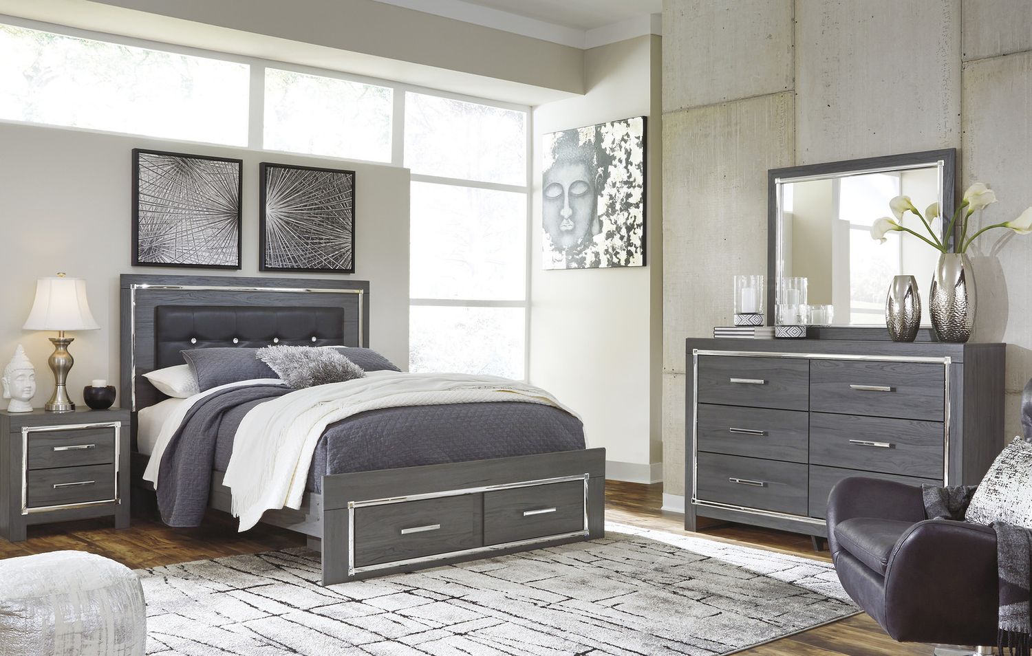 Lodanna Gray Dresser B21431