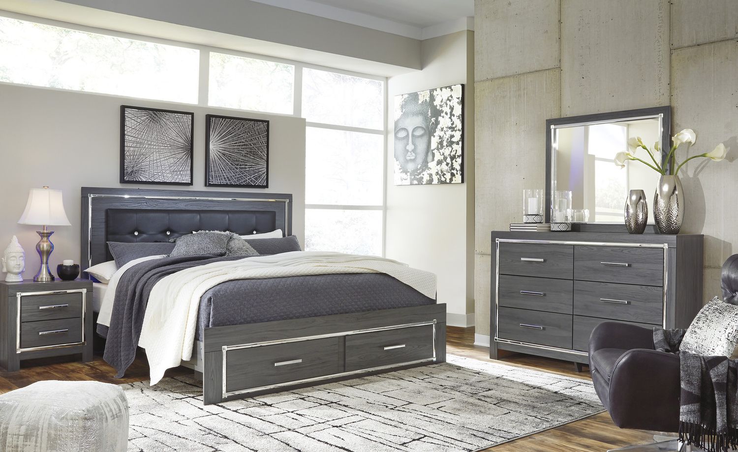 Lodanna Gray Dresser B21431