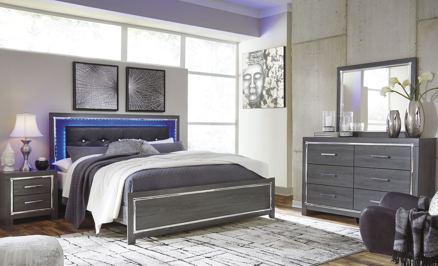 Lodanna Gray Dresser B21431
