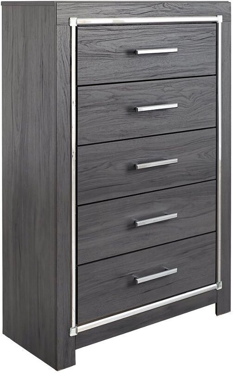 Lodanna Gray 5 Drawer Chest B21446