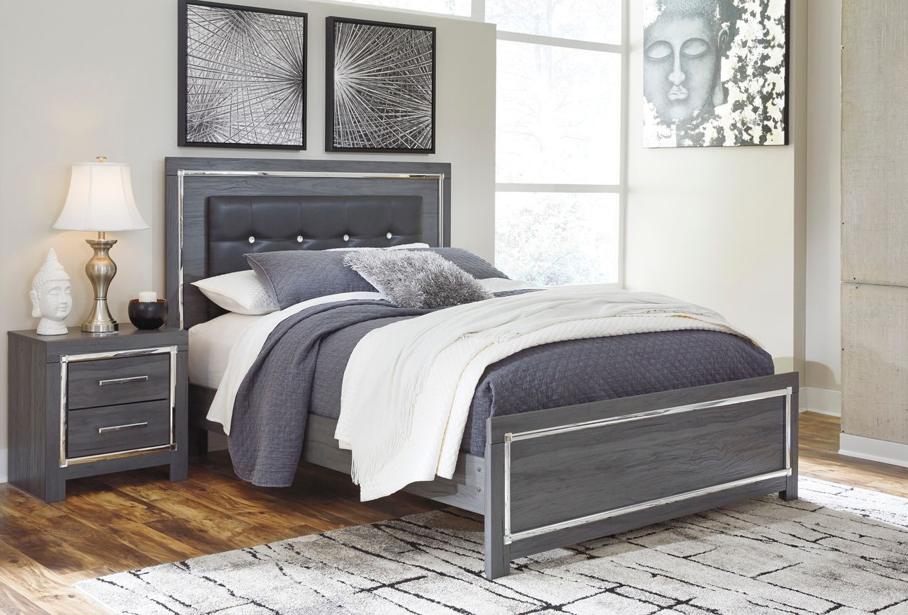 Lodanna Gray Queen Upholstered Panel Headboard Only B21457