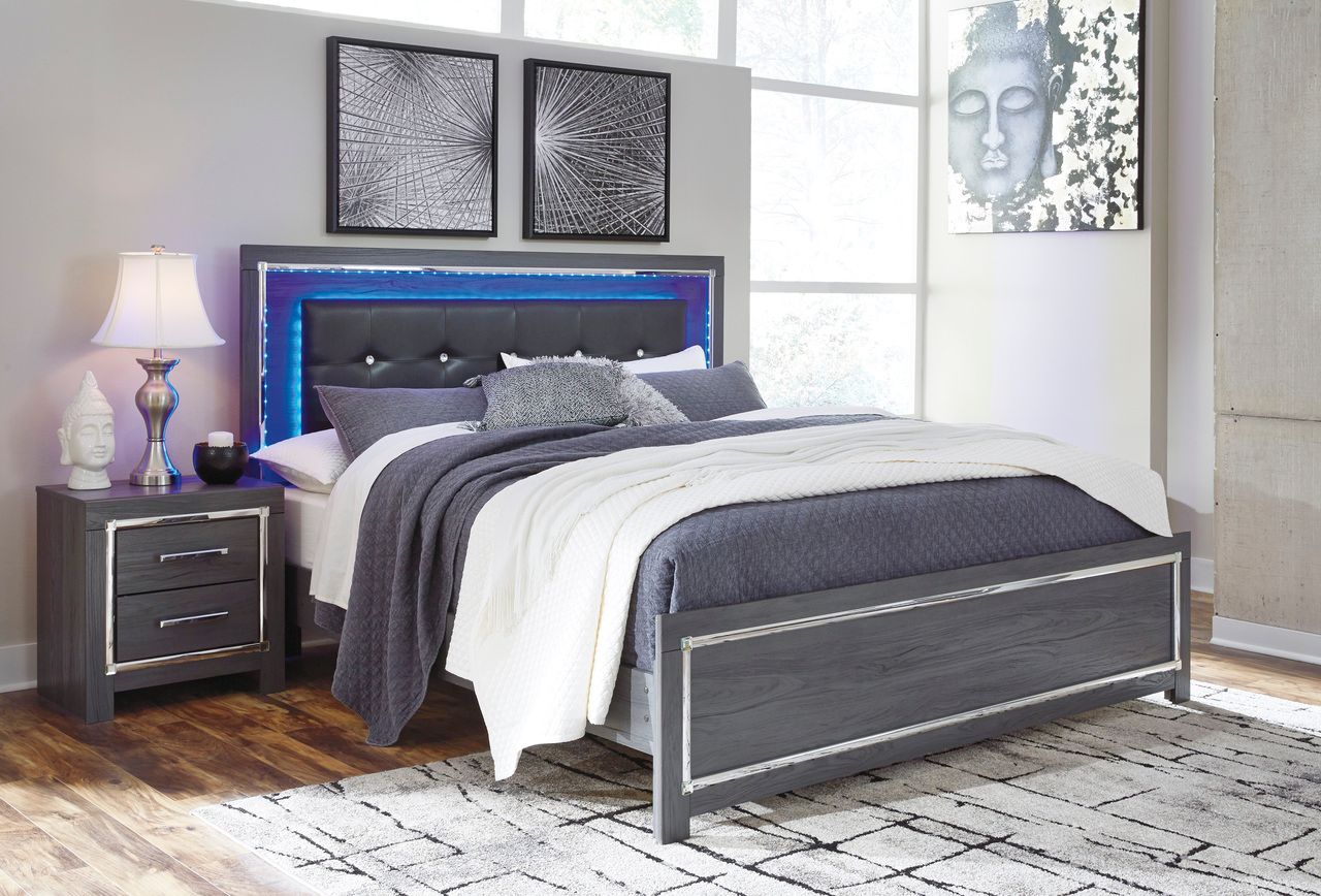 Lodanna Gray King/California King Upholstered Panel Headboard Only B21458