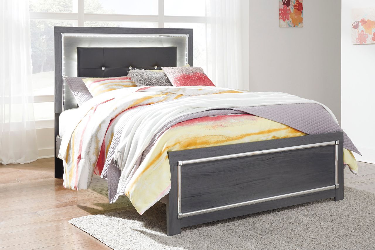 Lodanna Gray Full Upholstered Panel Headboard Only B21487