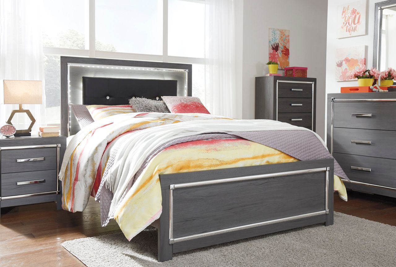 Lodanna Gray Full Upholstered Panel Headboard Only B21487