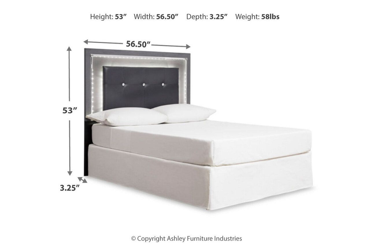 Lodanna Gray Full Upholstered Panel Storage Bed B214B5