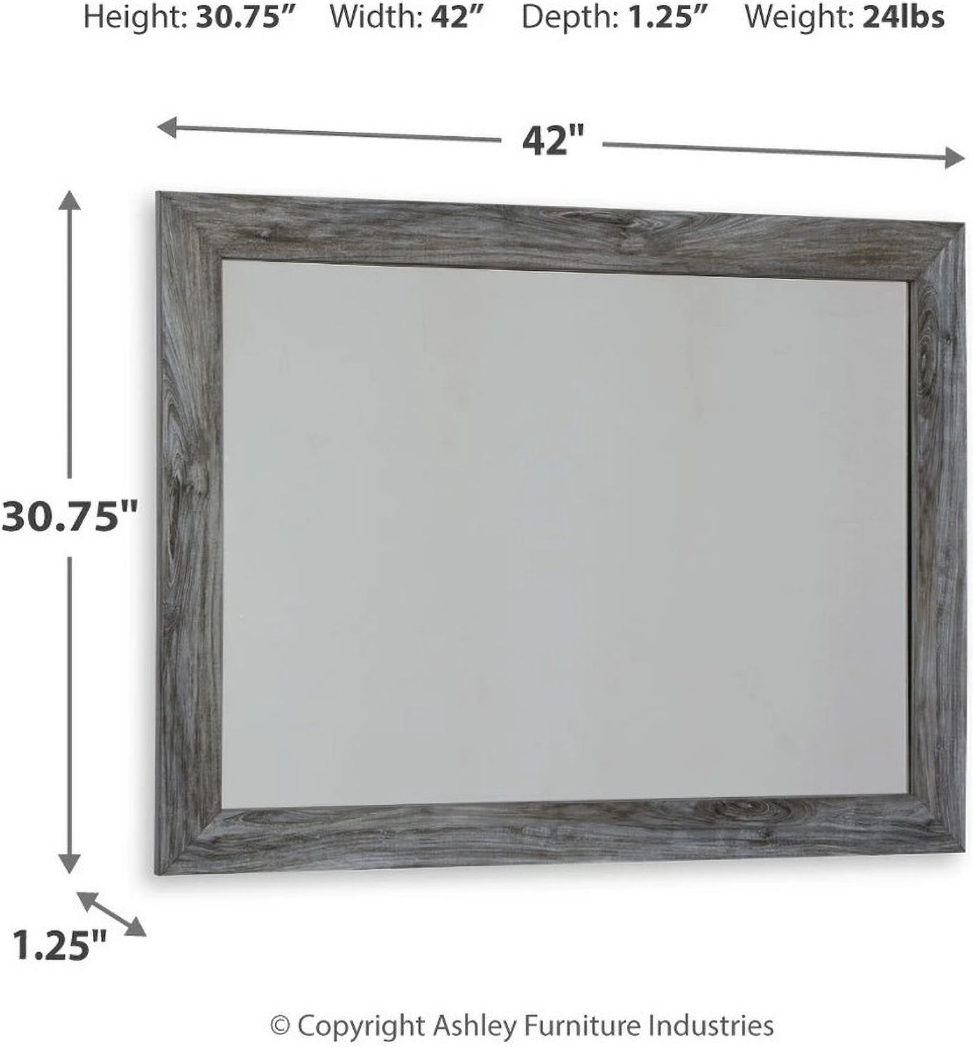 Baystorm Gray Bedroom Mirror B22135