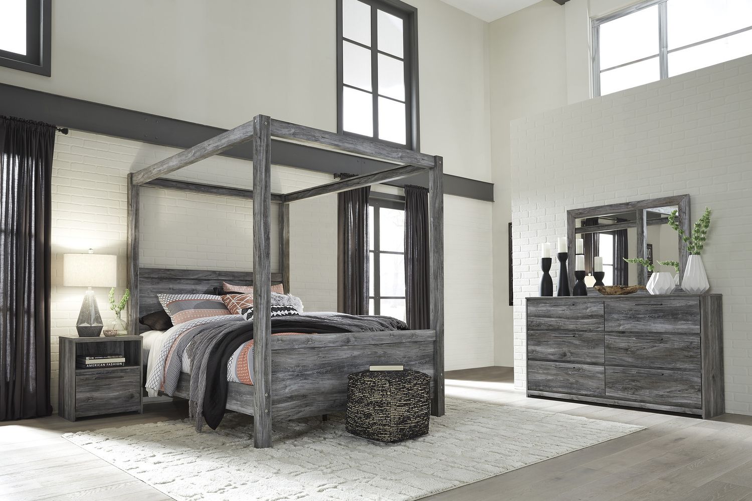 Baystorm Gray Bedroom Mirror B22135