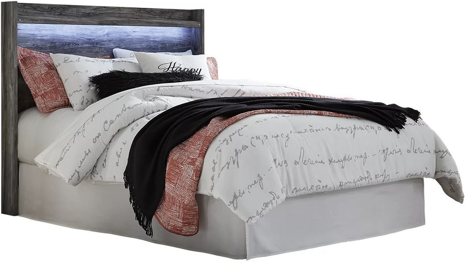 Baystorm Gray Queen Panel Headboard Only B22157