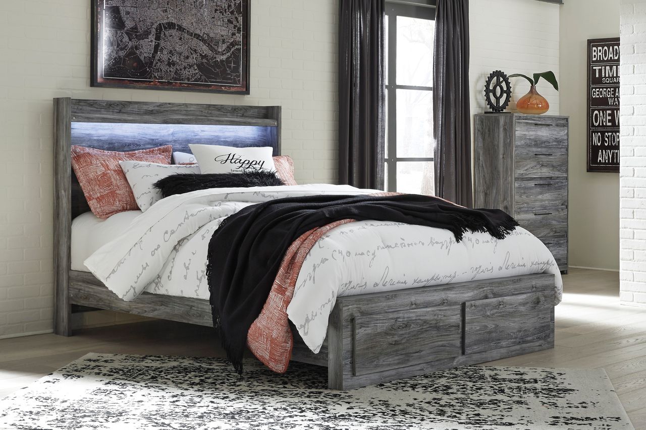 Baystorm Gray Queen Panel Headboard Only B22157